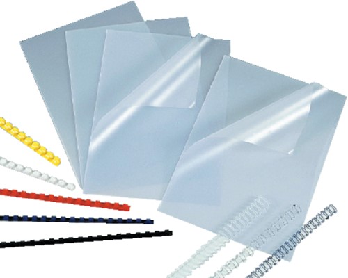 Voorblad GBC A4 PVC 180micron transparant 25 stuks-2