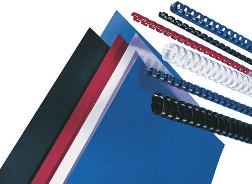 Voorblad GBC A4 Polycover 300micron donkerrood 100 stuks-2