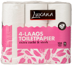 LUXANA TOILETPAPIER 4-laags 18 rol 