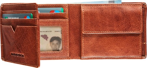 MAVERICK ROUGH GEAR BILFOLD RFID COGNAC-2
